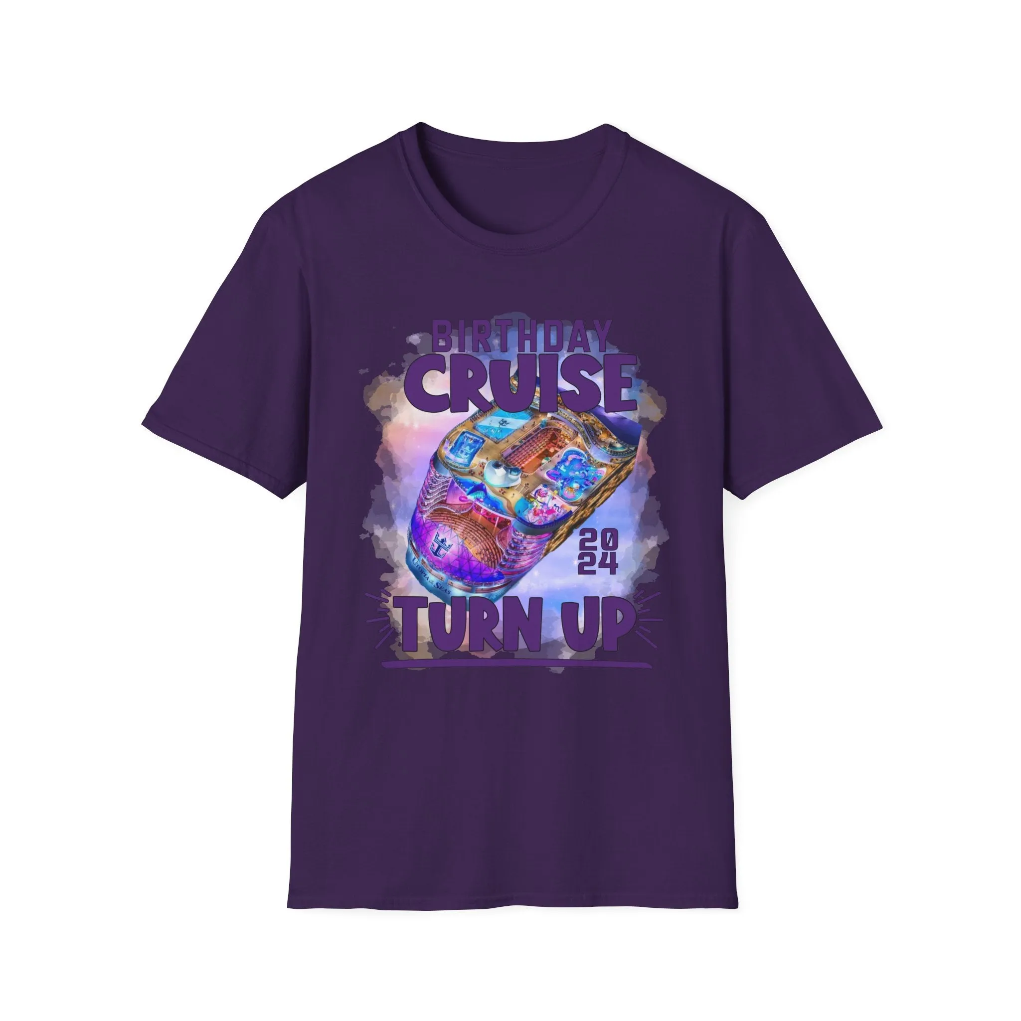 Antique Heliconia Birthday Cruise Turn-up T-Shirt
