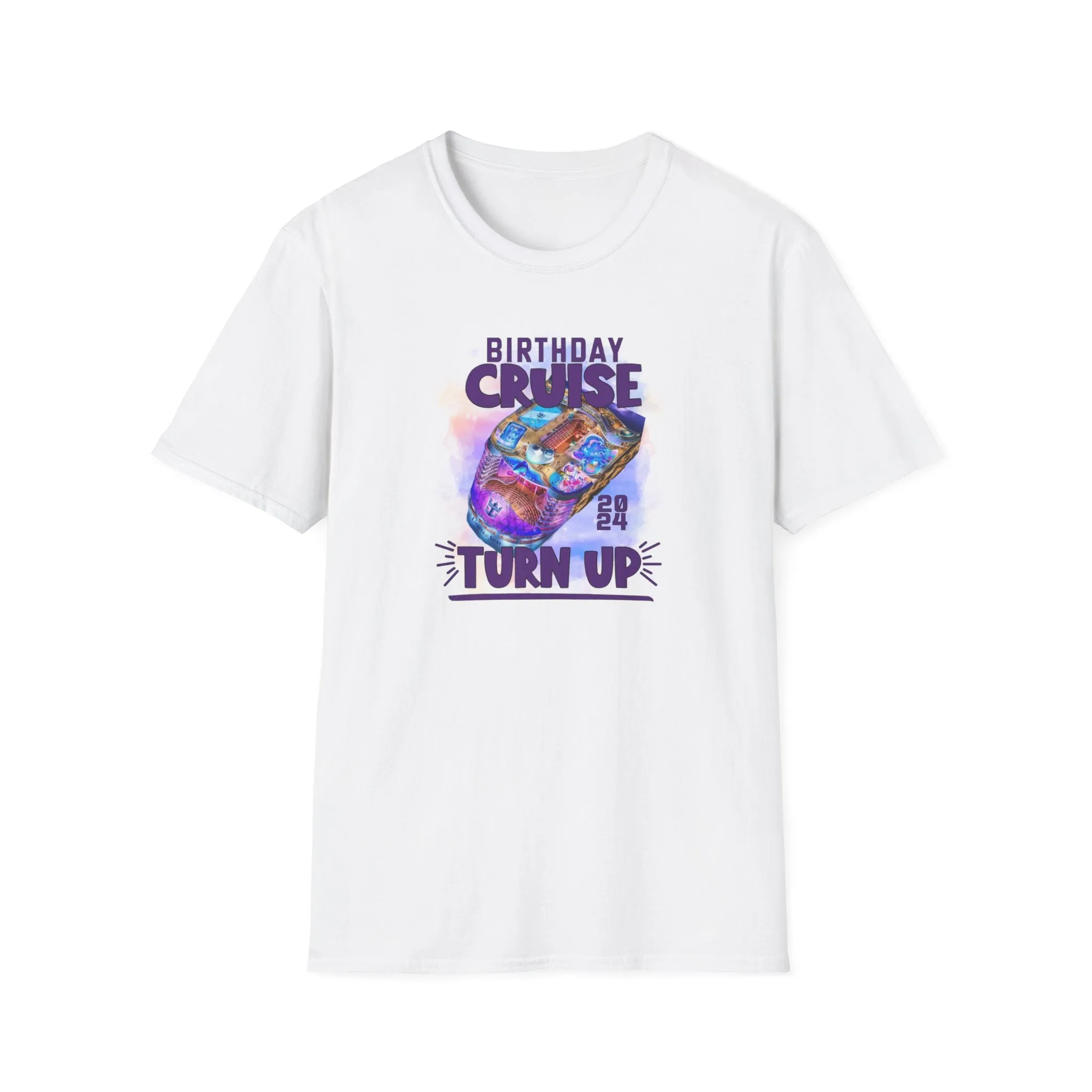 Antique Heliconia Birthday Cruise Turn-up T-Shirt