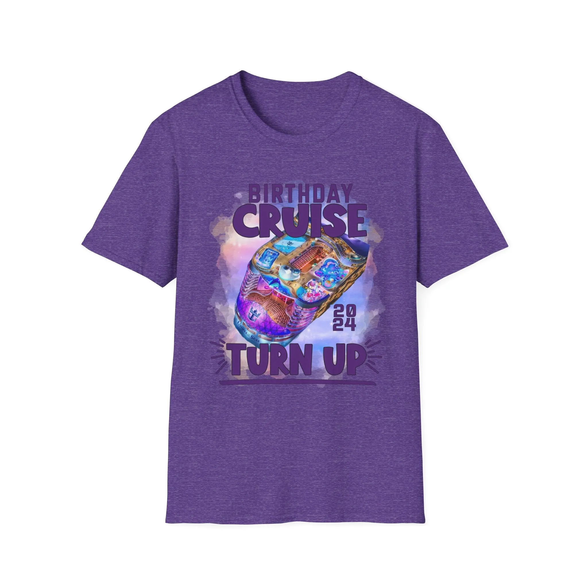 Antique Heliconia Birthday Cruise Turn-up T-Shirt