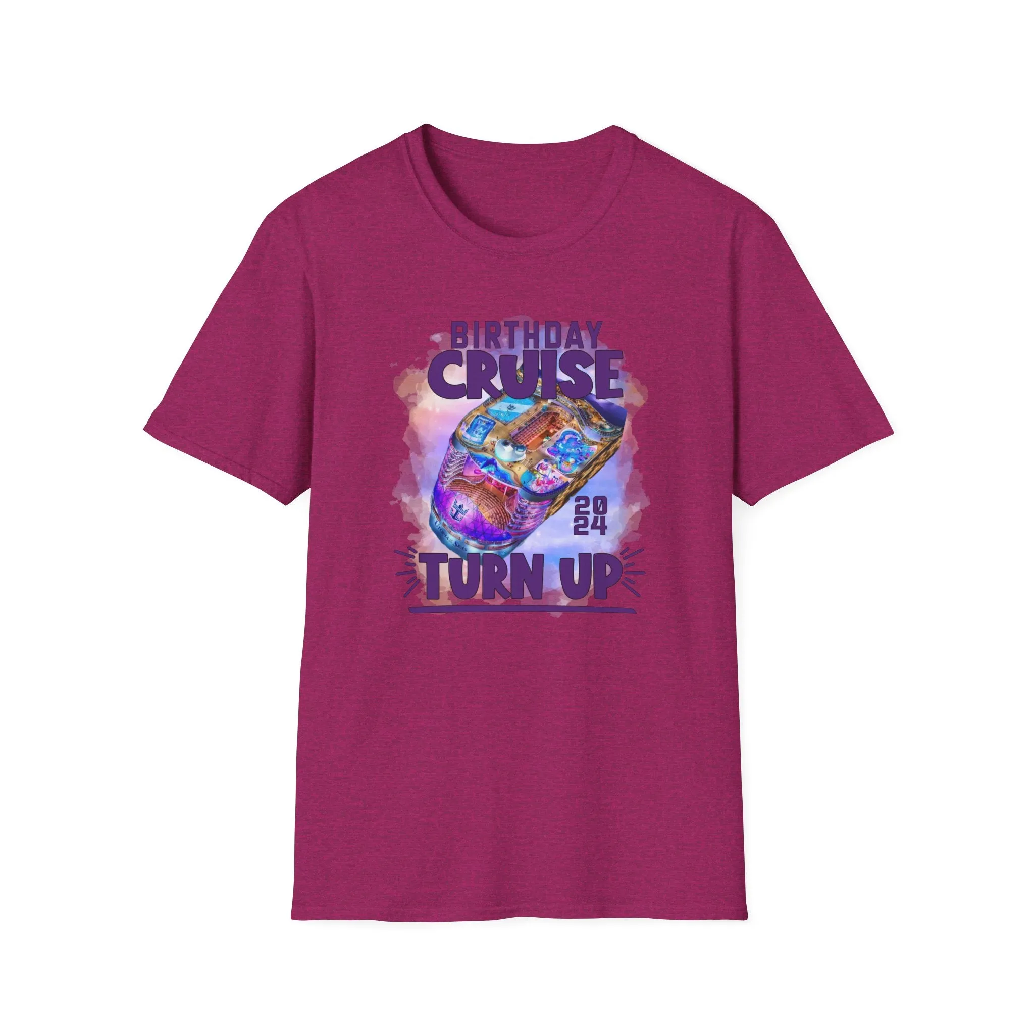 Antique Heliconia Birthday Cruise Turn-up T-Shirt
