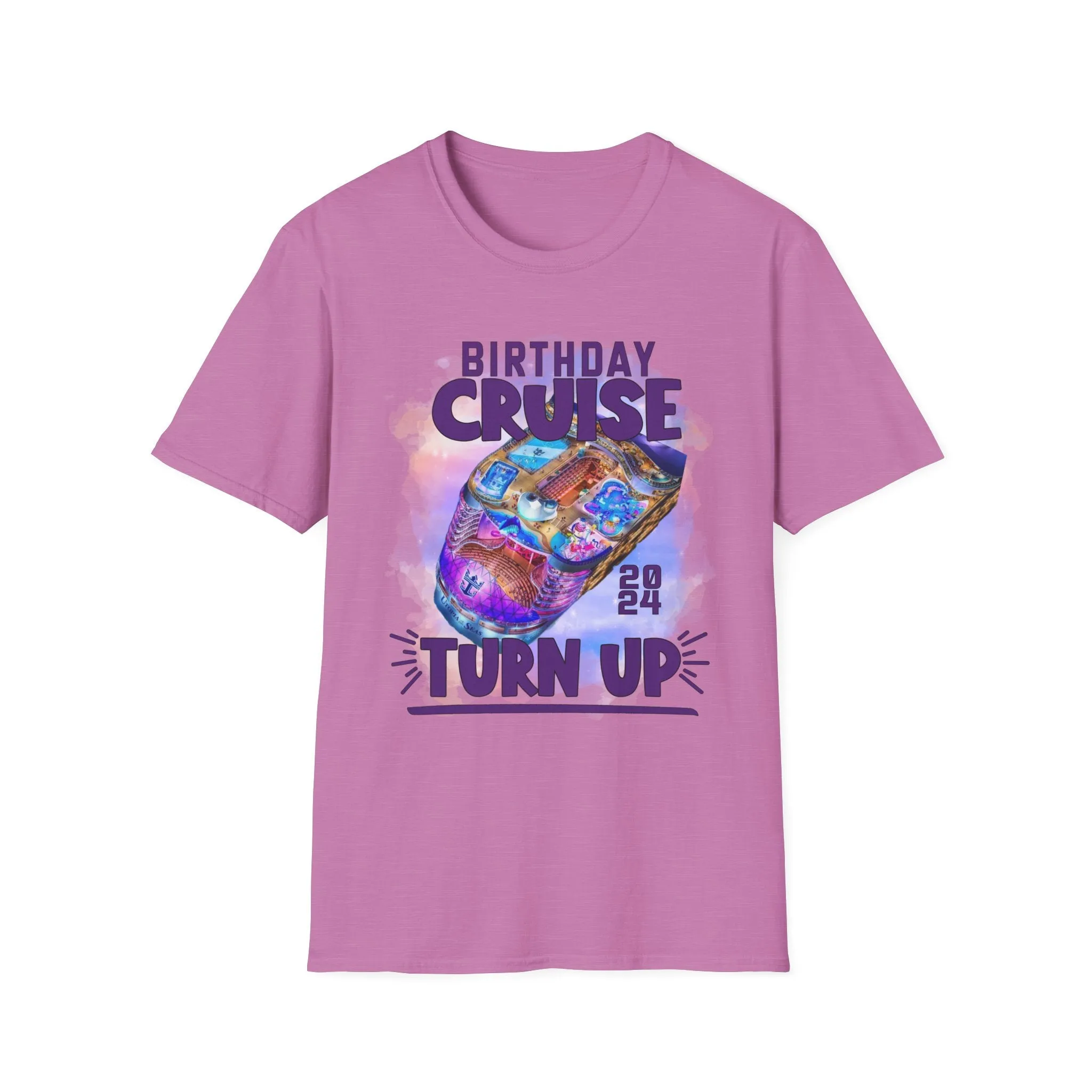 Antique Heliconia Birthday Cruise Turn-up T-Shirt