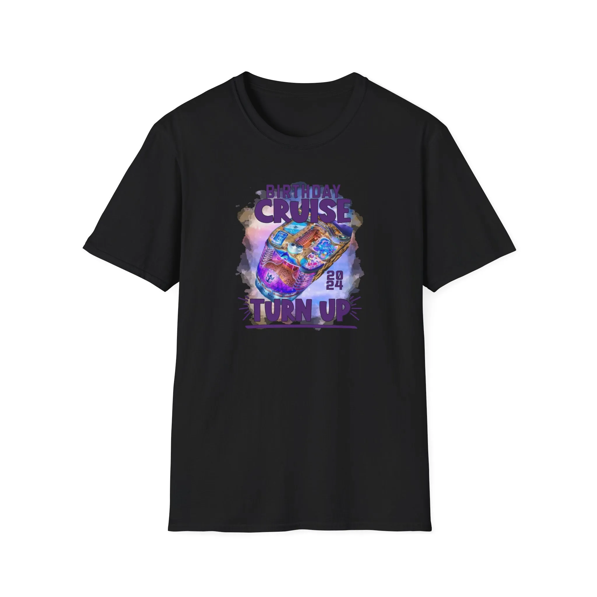 Antique Heliconia Birthday Cruise Turn-up T-Shirt