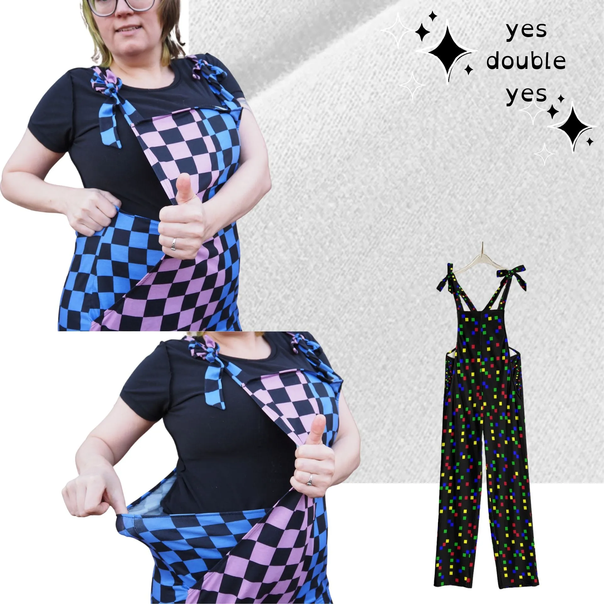 Arcade Pixels Kidcore Overalls