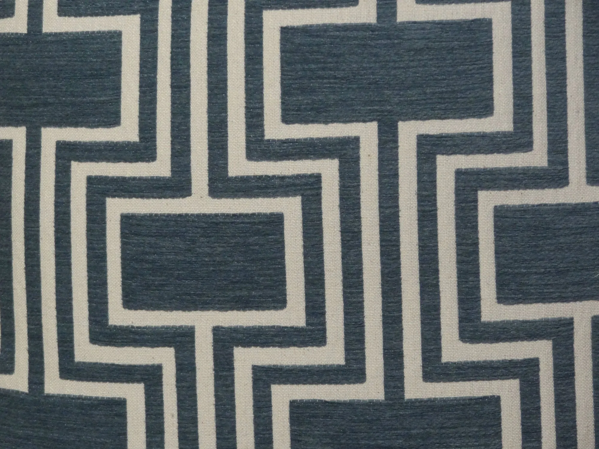 Argyle Square Blue and White Handmade Luxury Pillow