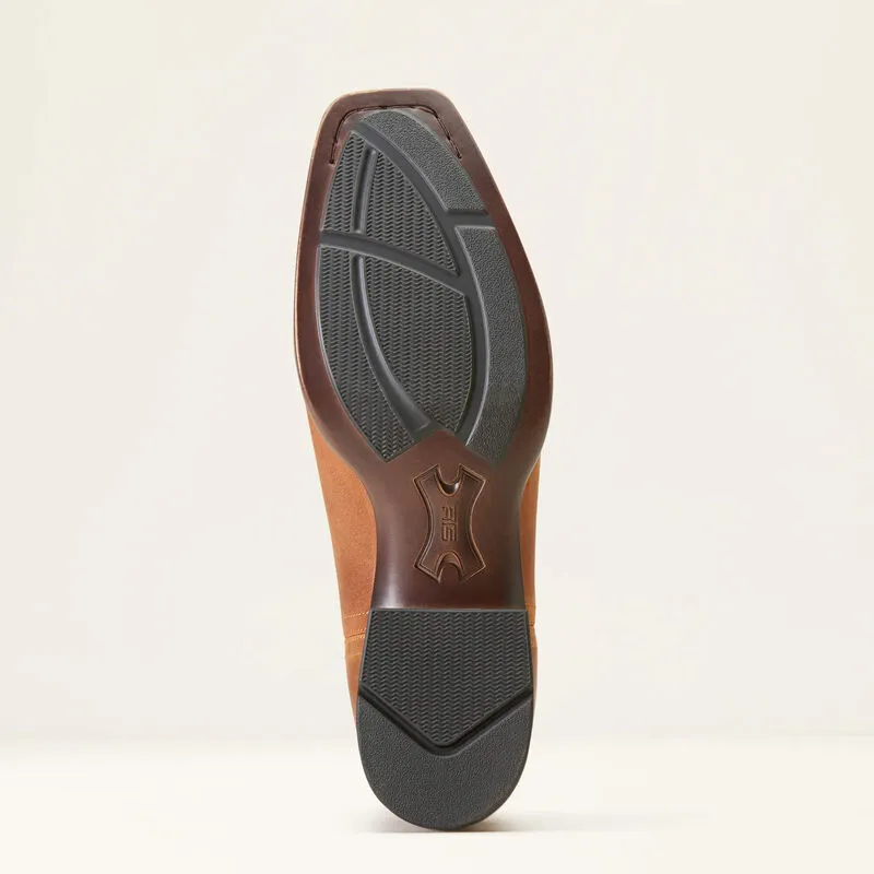 Ariat Men's Almond Booker Chelsea Blunt Toe Slip On Shoe/Boot