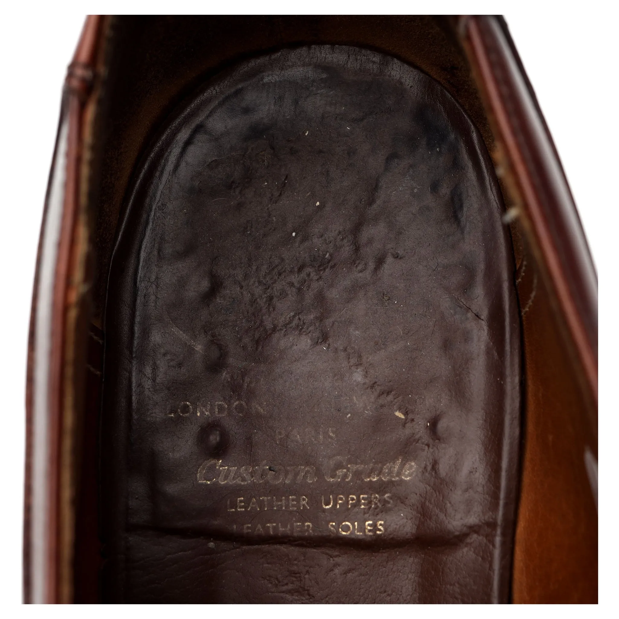 'Arlington' Brown Leather Split Toe Derby UK 9.5 F