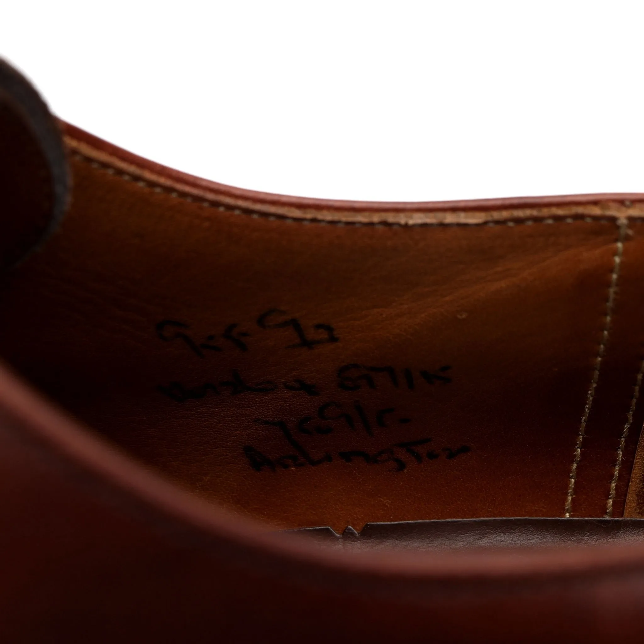 'Arlington' Brown Leather Split Toe Derby UK 9.5 F
