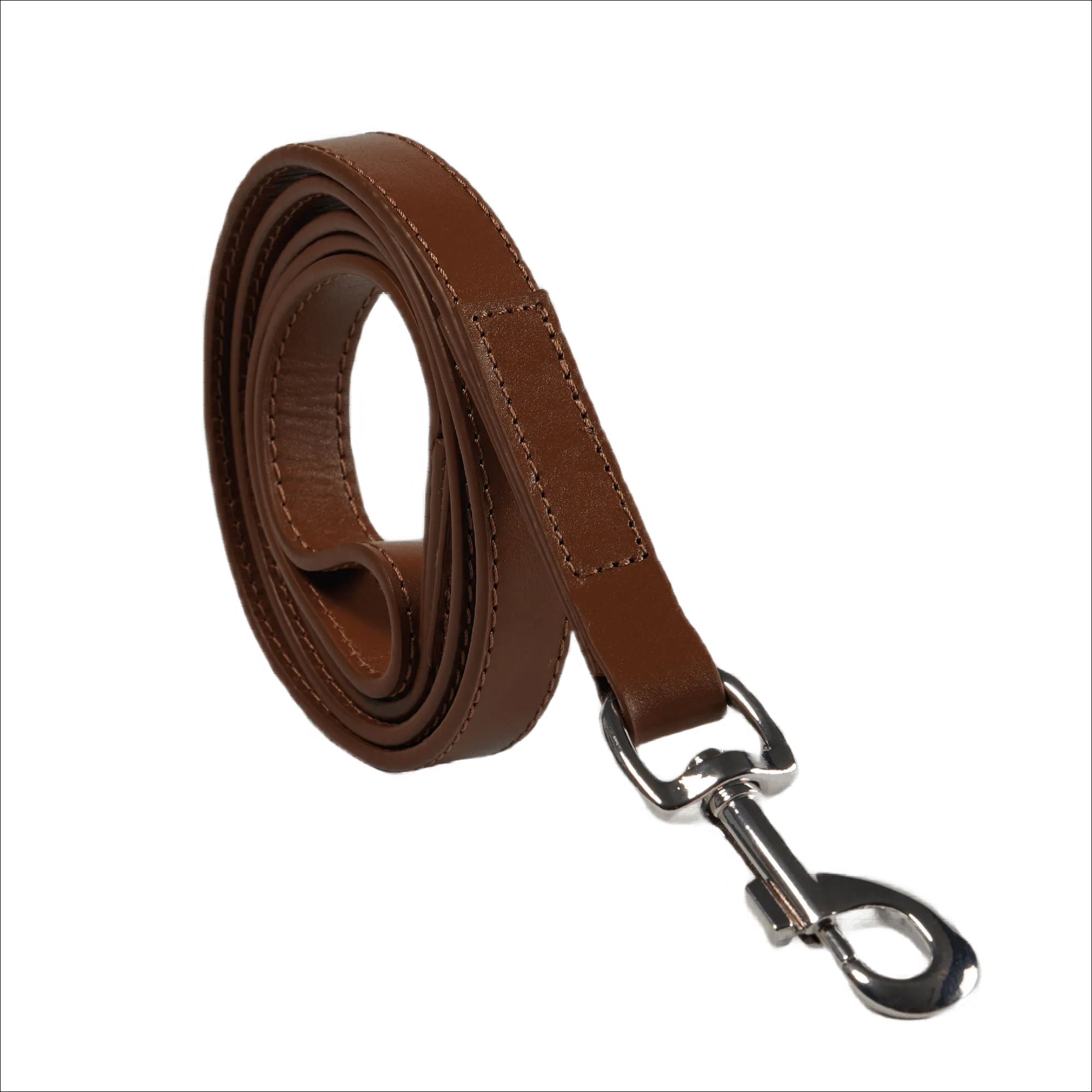 Baker & Bray Sustainable Designer Leather Dog Lead | Brown