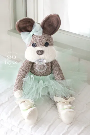 Ballerina Tutu Set for Sock Monkey Bizz Dolls, Mint