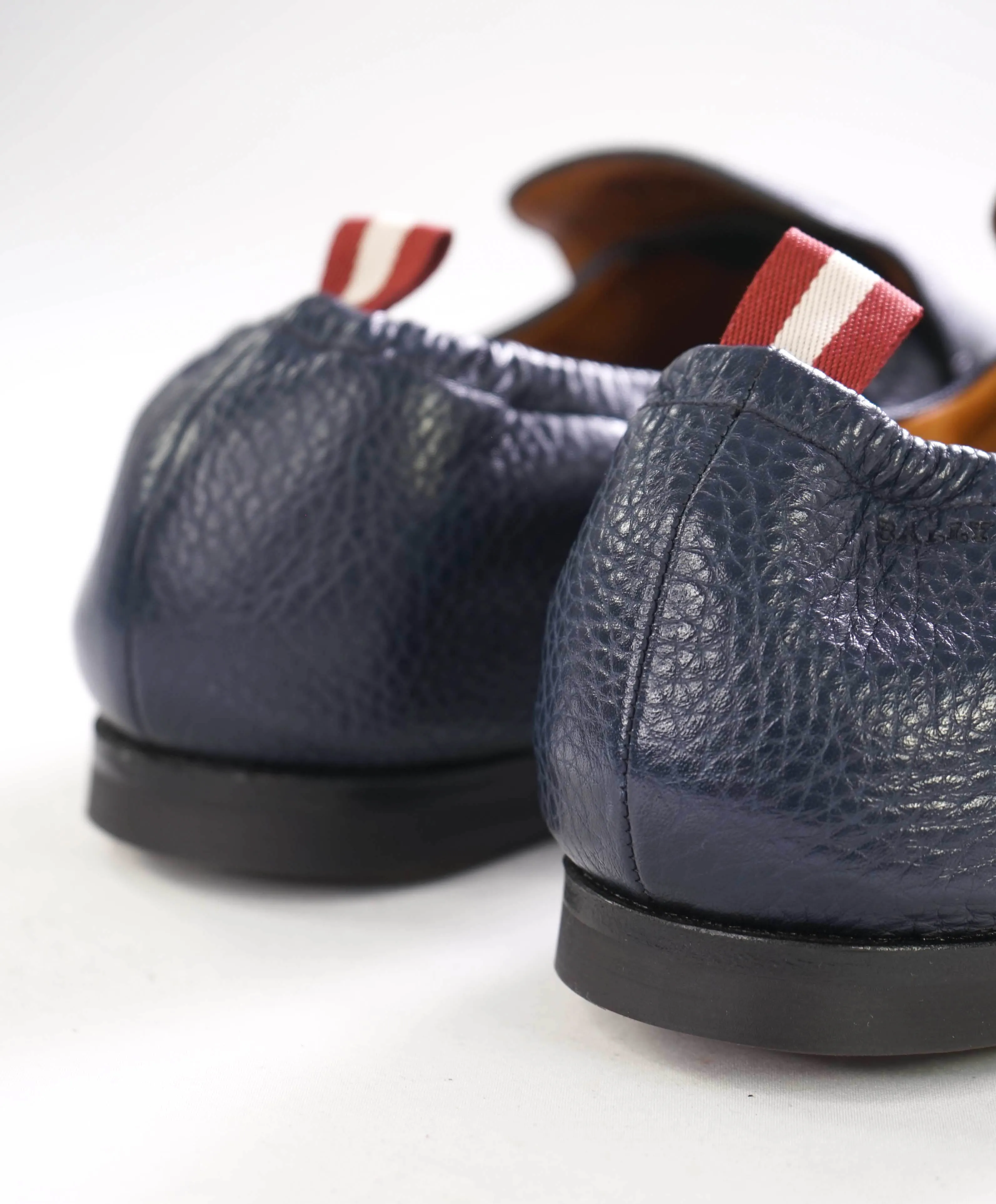 BALLY - “PLANK/136” Goodyear Reverse Blue Leather Loafers - 7 D