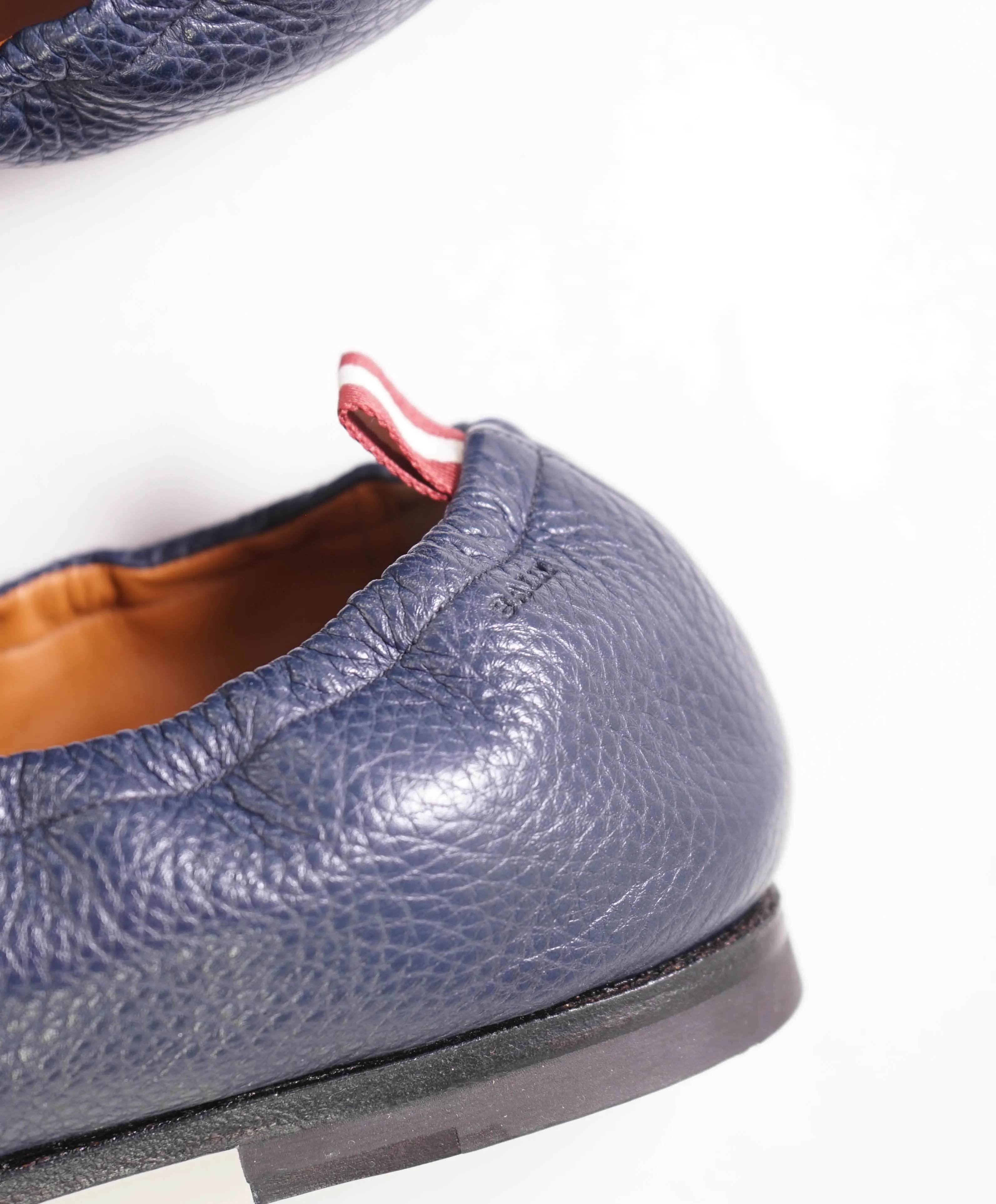BALLY - “PLANK/136” Goodyear Reverse Blue Leather Loafers - 7 D