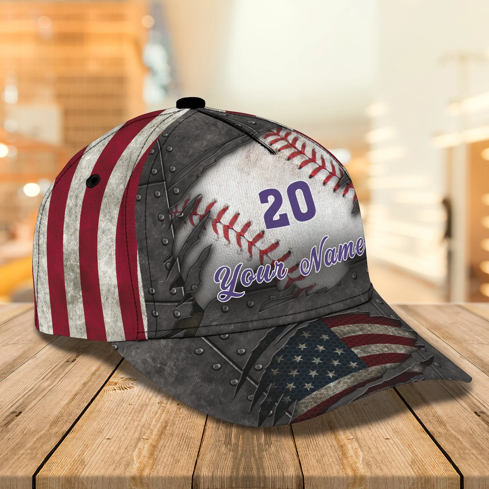 Baseball - Personalized Name Cap - Co98
