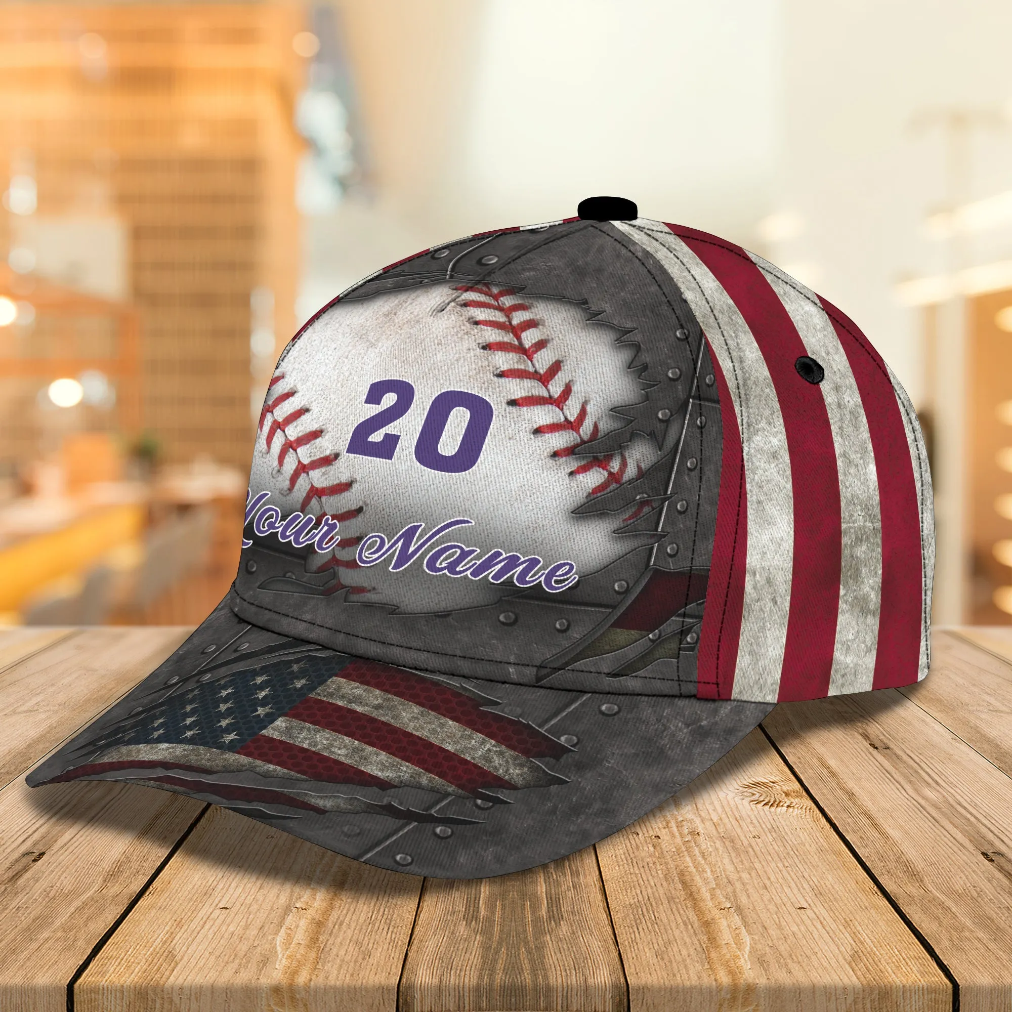 Baseball - Personalized Name Cap - Co98