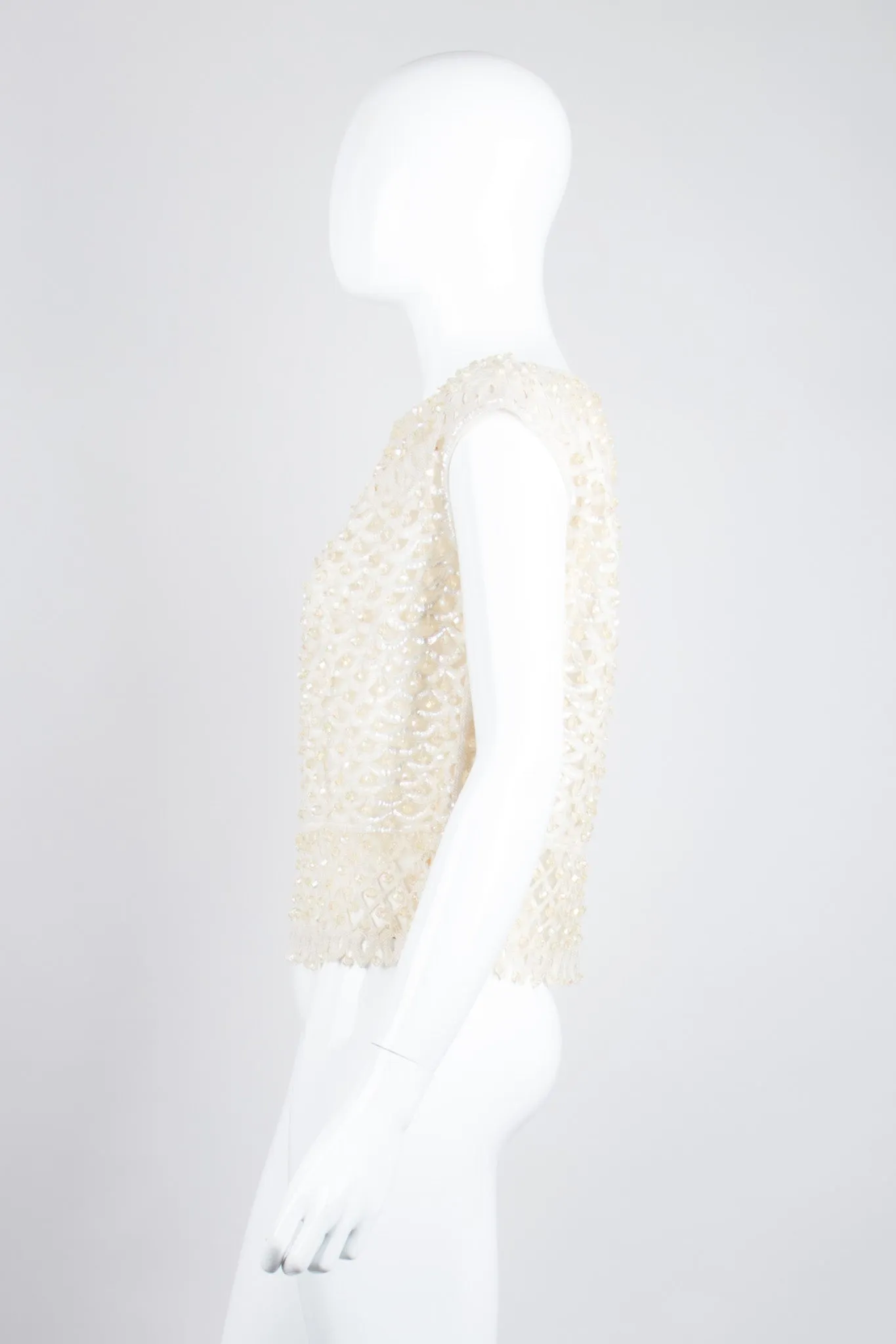 Beaded Sleeveless Shell