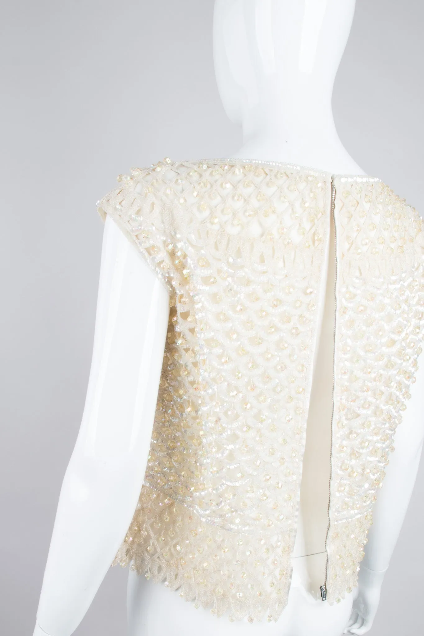 Beaded Sleeveless Shell