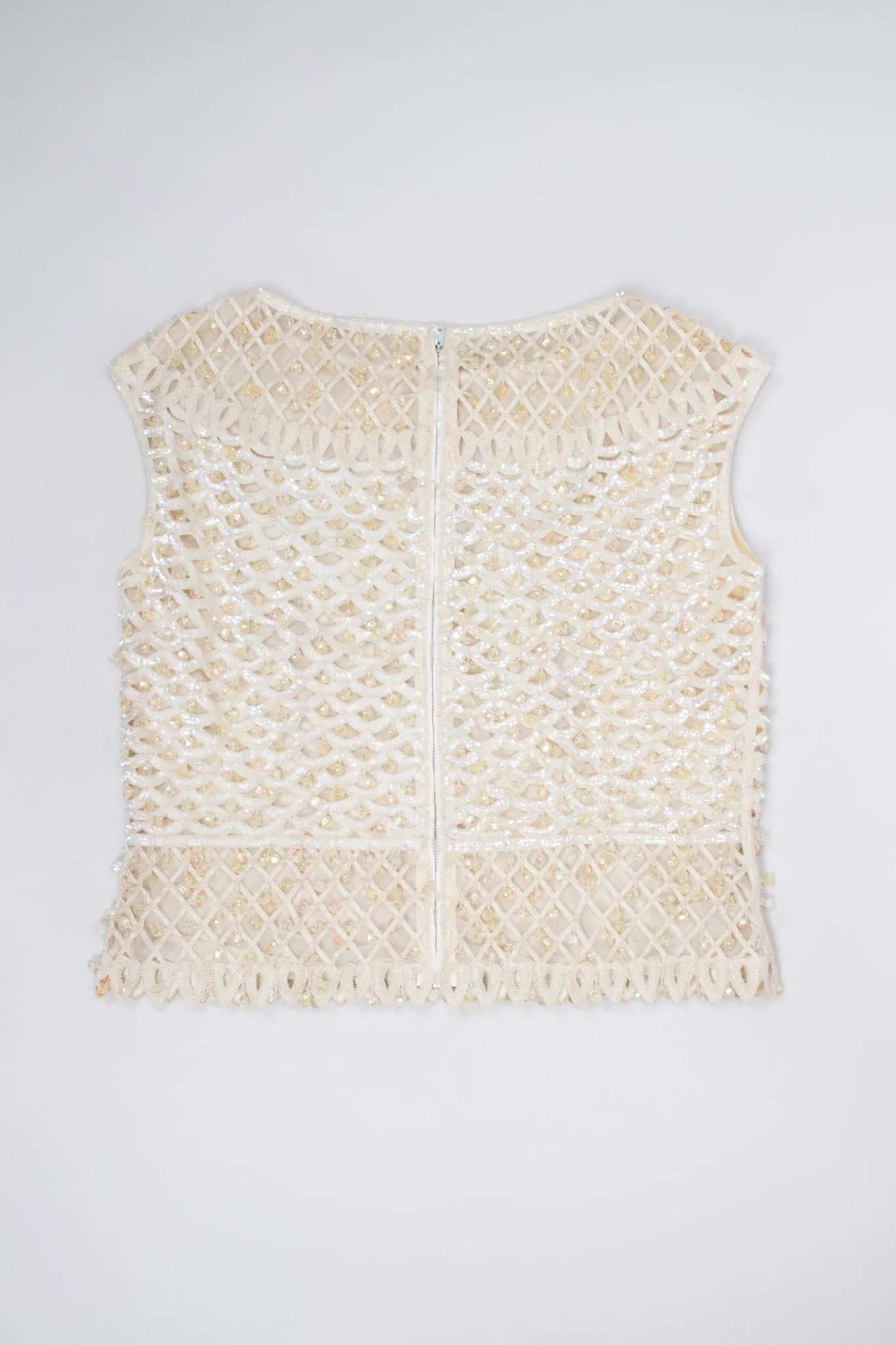 Beaded Sleeveless Shell
