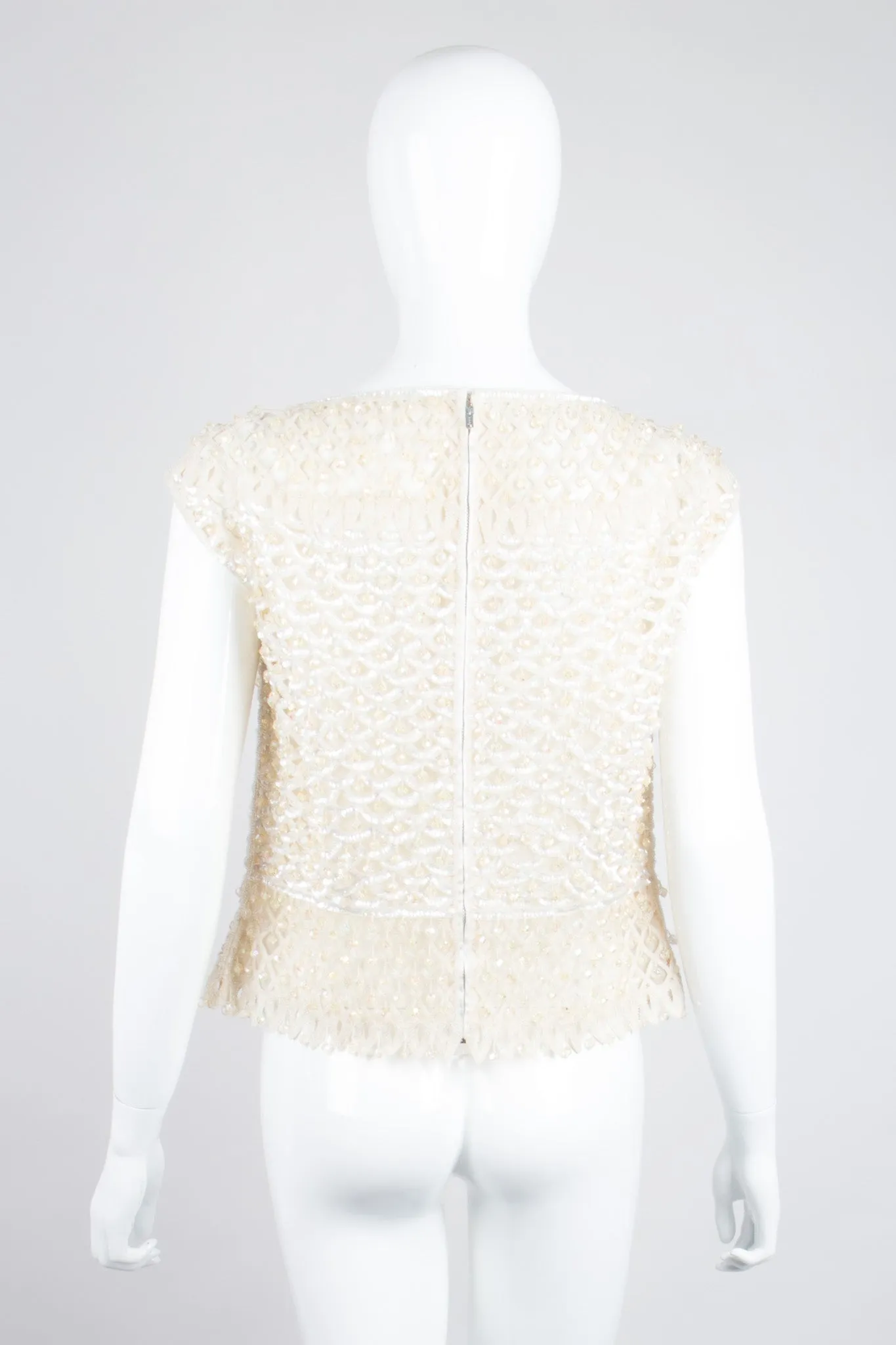 Beaded Sleeveless Shell