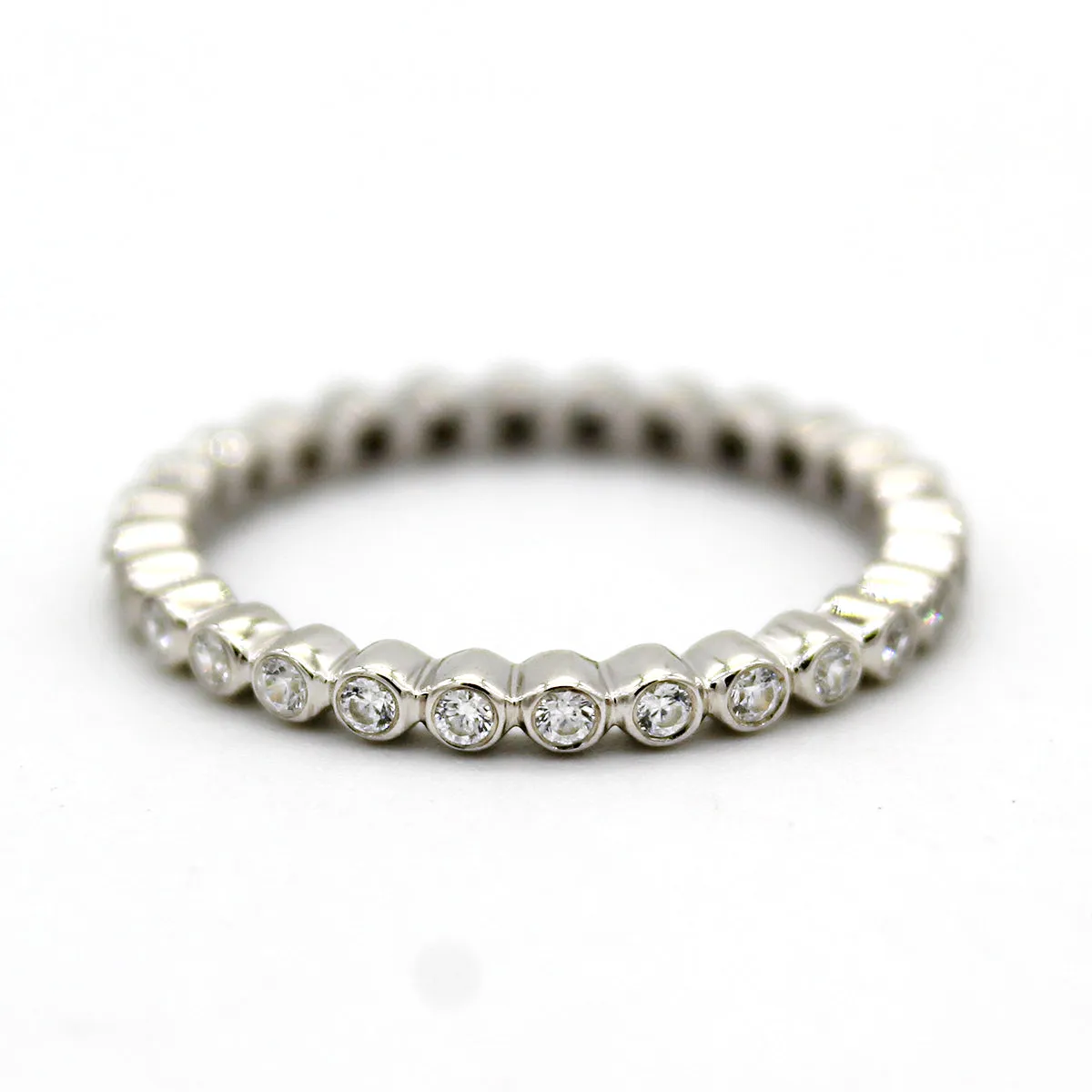 Bezel Set Full Classic Eternity Round Band