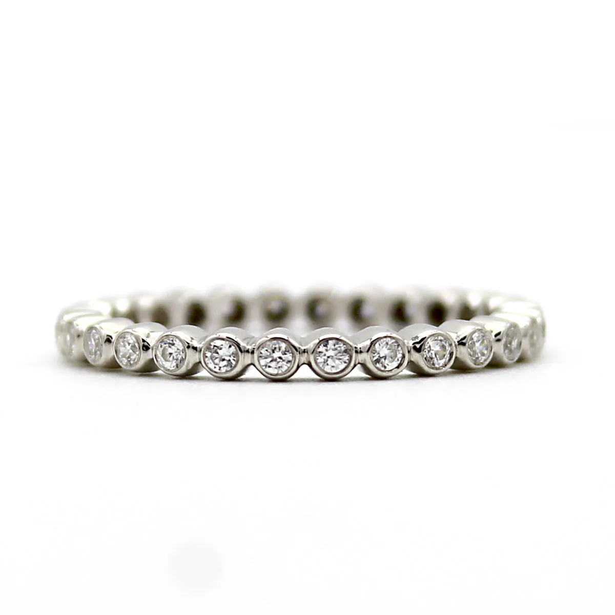 Bezel Set Full Classic Eternity Round Band