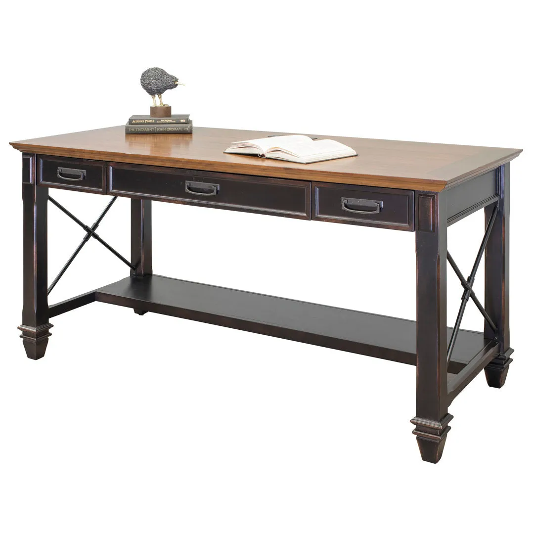 Biarni Desk Canora Grey Color: Chestnut/Brown