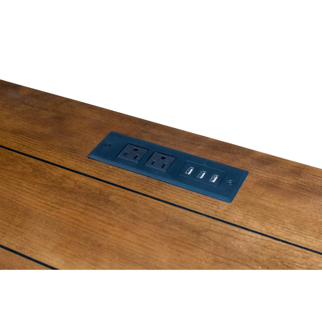 Biarni Desk Canora Grey Color: Chestnut/Brown