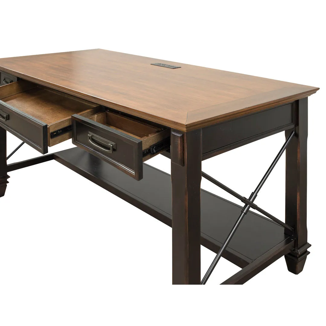 Biarni Desk Canora Grey Color: Chestnut/Brown