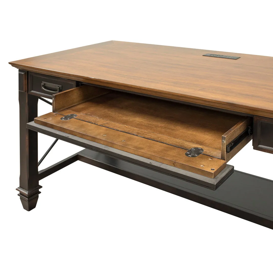 Biarni Desk Canora Grey Color: Chestnut/Brown