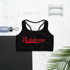 Black Classic Salute Me Sports bra