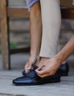 Black Kiltie Loafers