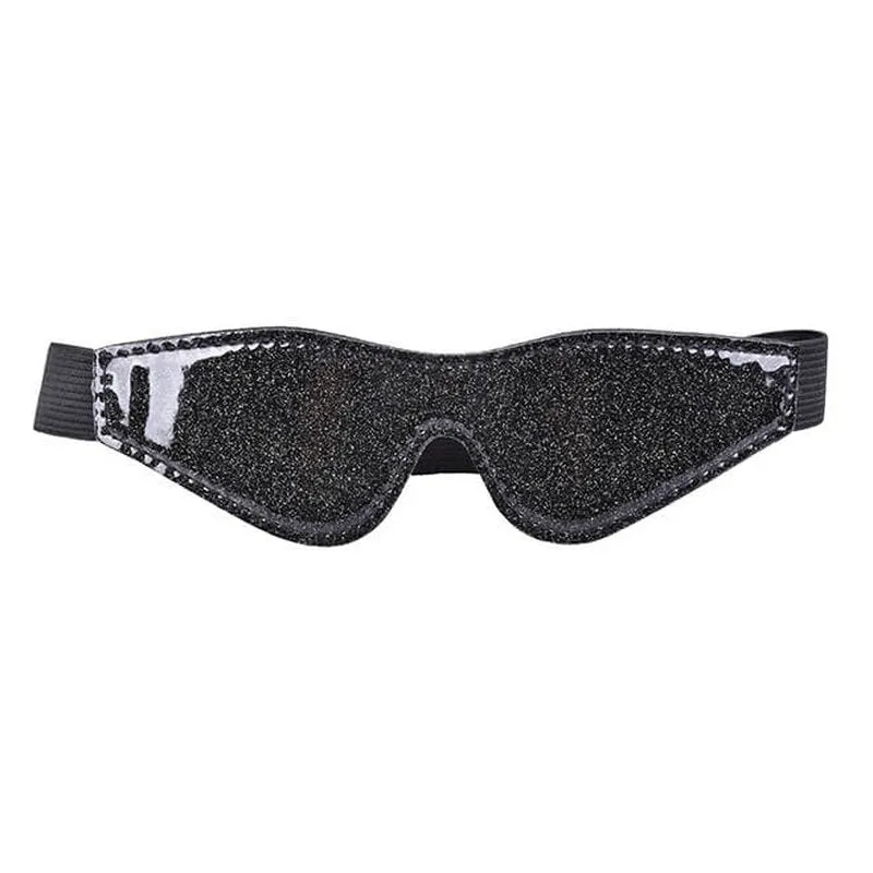 BLACK SPARKLE EYE MASK