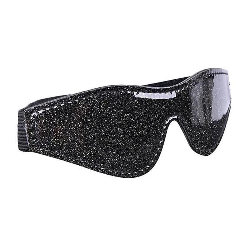BLACK SPARKLE EYE MASK