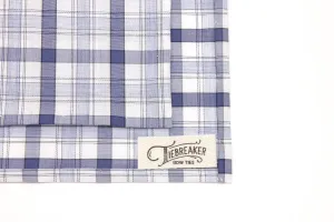 Blue and White Plaid Pocket Square