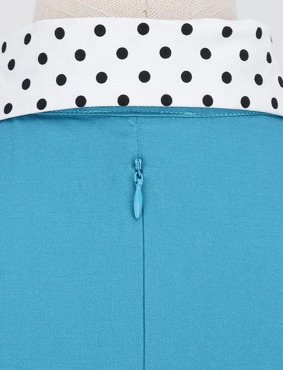 Blue Bowknot Swing Vintage 1950S Dress