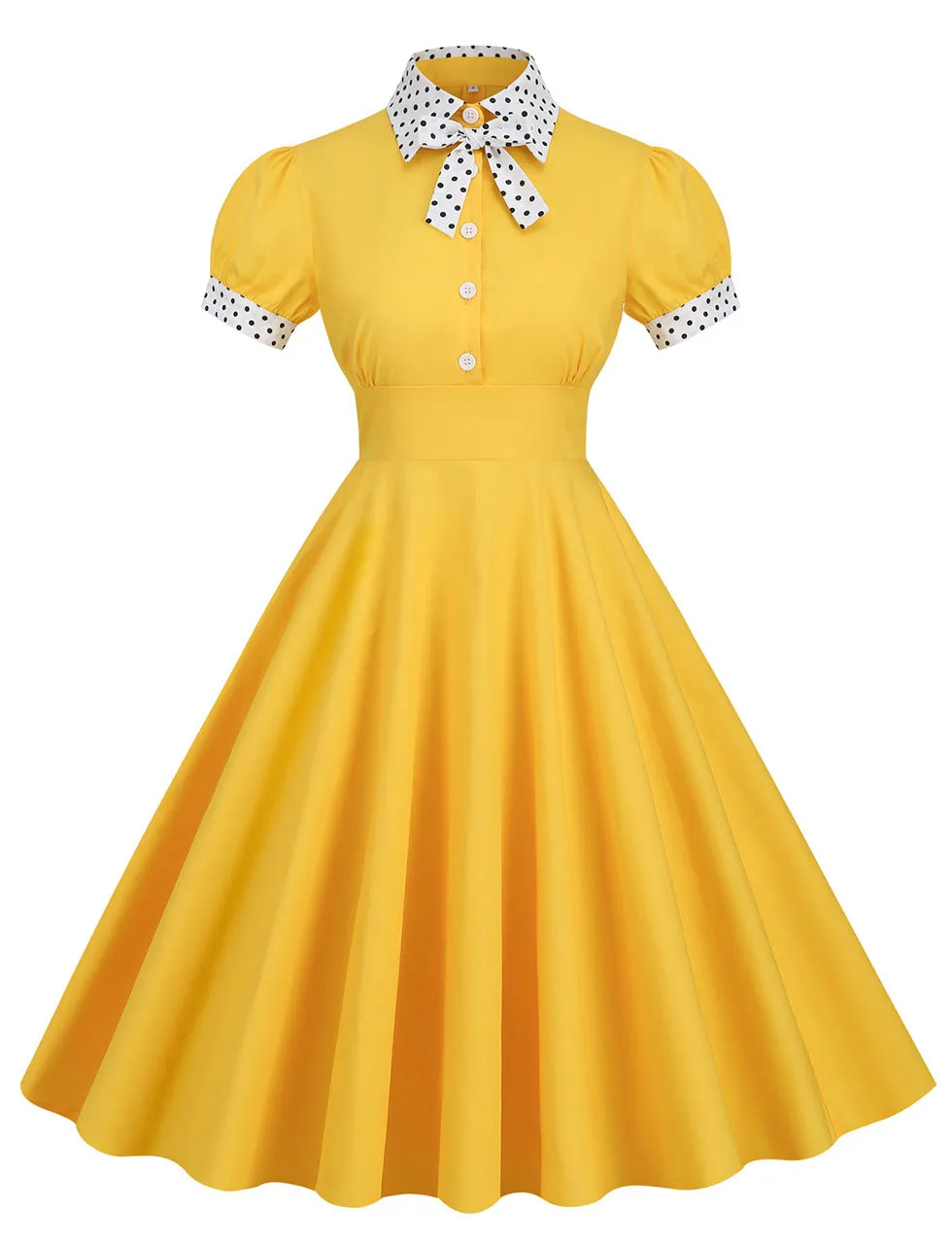 Blue Bowknot Swing Vintage 1950S Dress