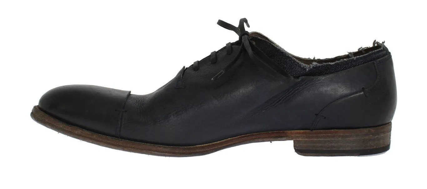Blue Leather Dress Formal Shoes