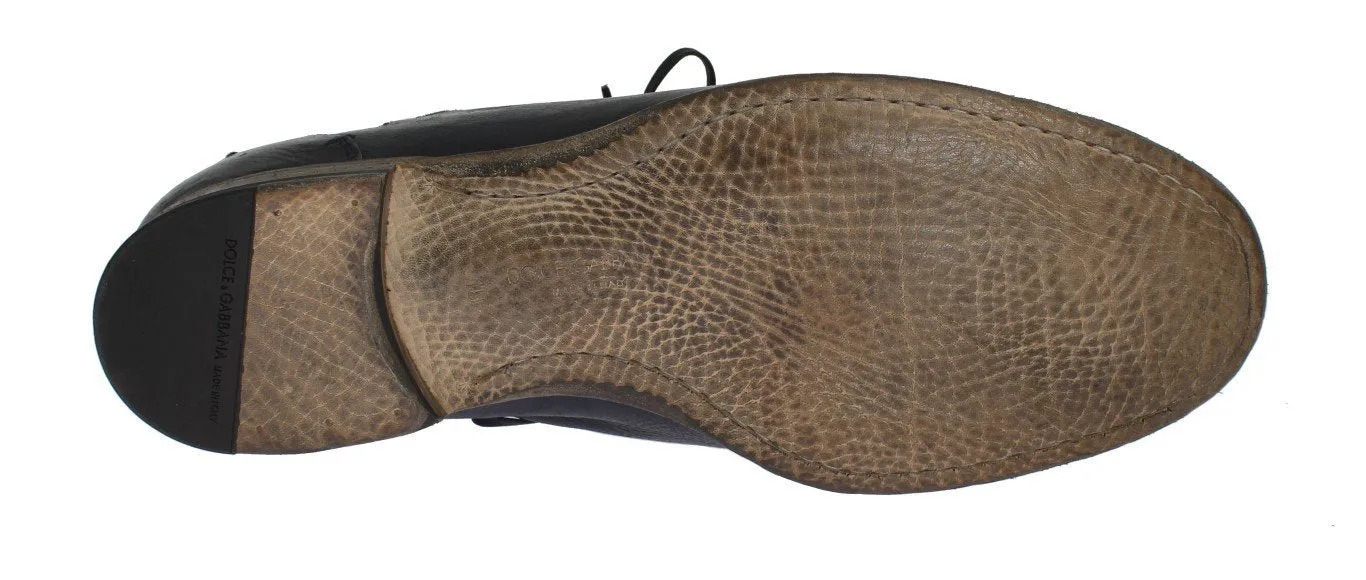 Blue Leather Dress Formal Shoes