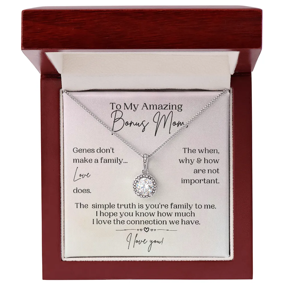 Bonus Mom Gift | Necklace for Step Mom, Boyfriend's Mom, Foster Mom