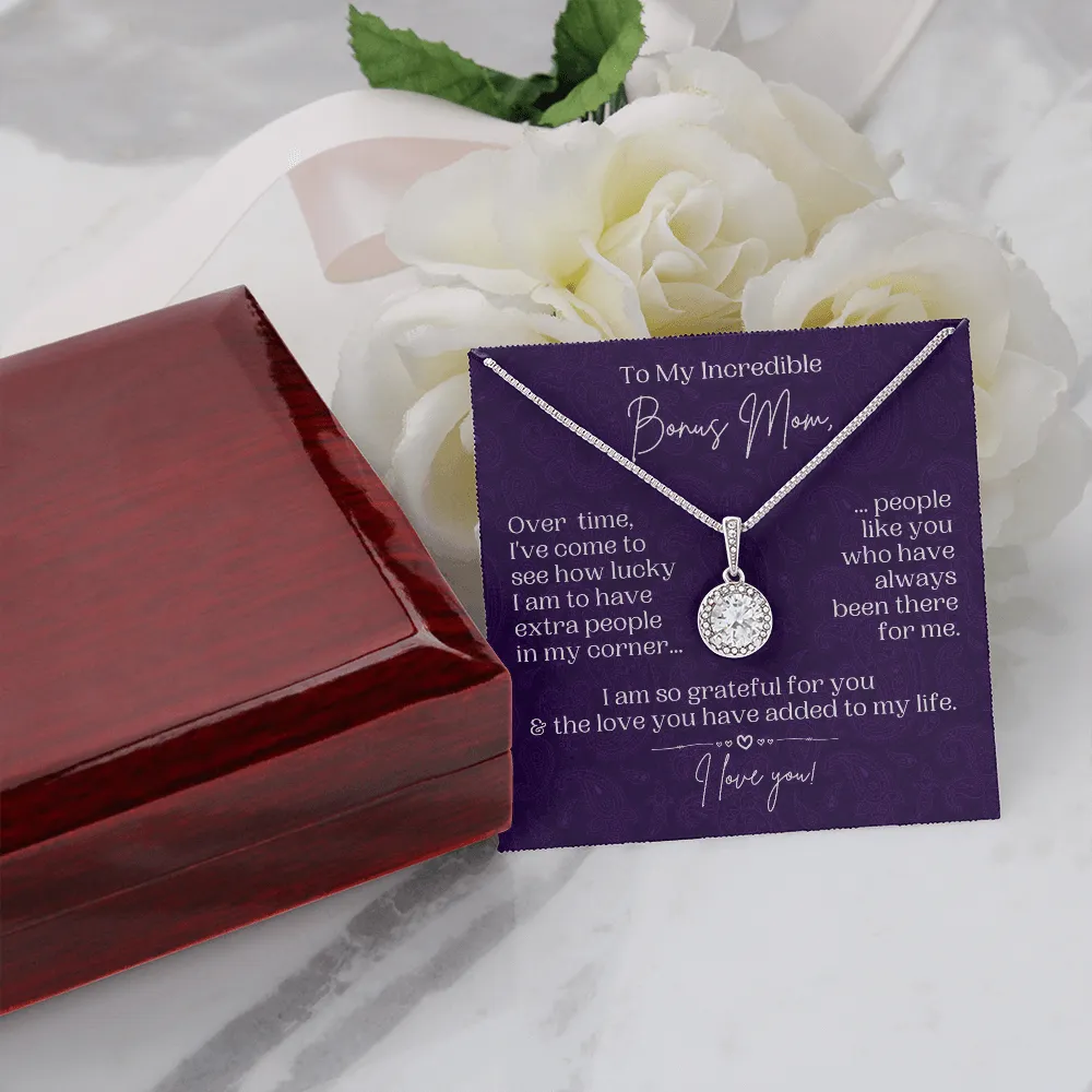 Bonus Mom Gift | Necklace for Step Mom, Boyfriend's Mom, Foster Mom