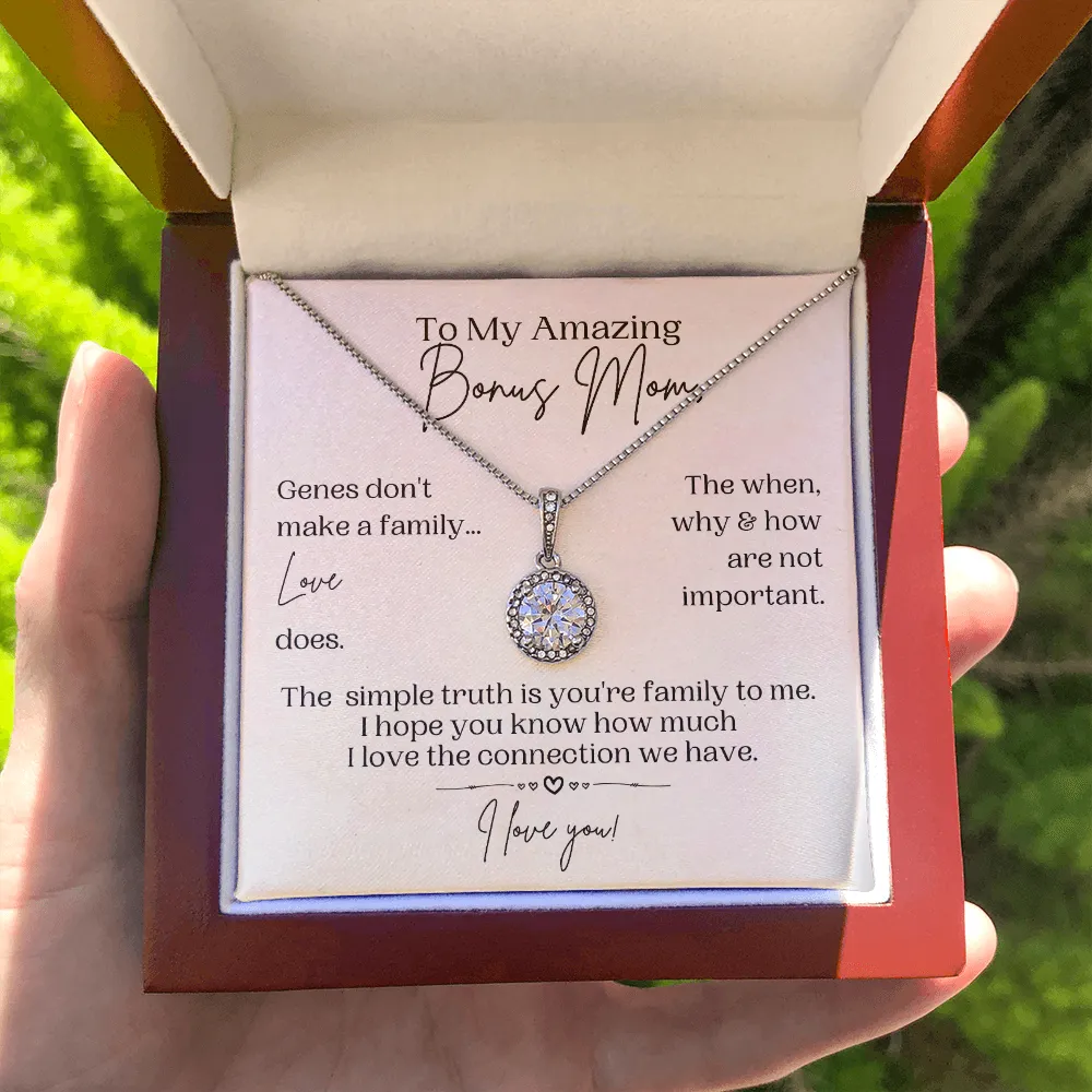 Bonus Mom Gift | Necklace for Step Mom, Boyfriend's Mom, Foster Mom