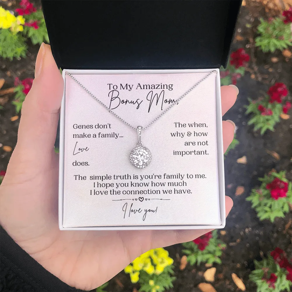 Bonus Mom Gift | Necklace for Step Mom, Boyfriend's Mom, Foster Mom