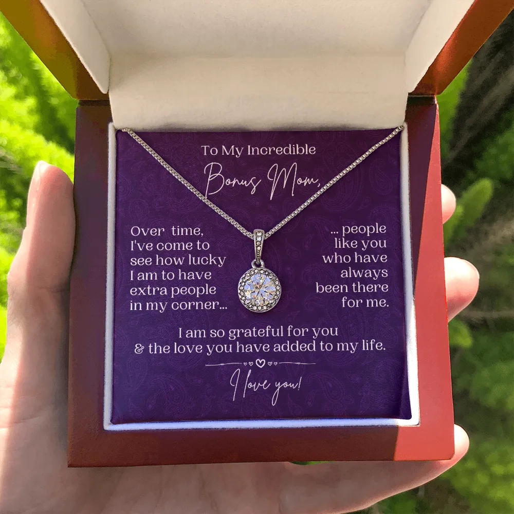Bonus Mom Gift | Necklace for Step Mom, Boyfriend's Mom, Foster Mom