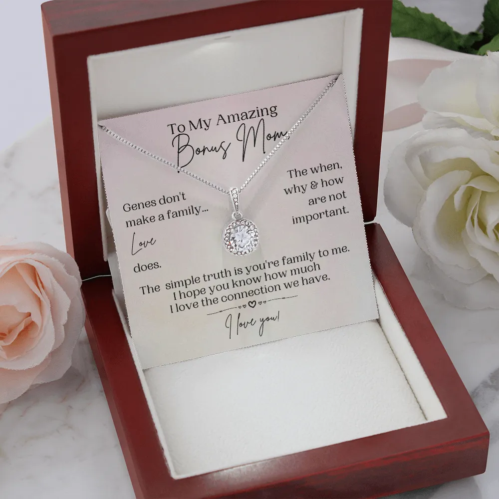 Bonus Mom Gift | Necklace for Step Mom, Boyfriend's Mom, Foster Mom