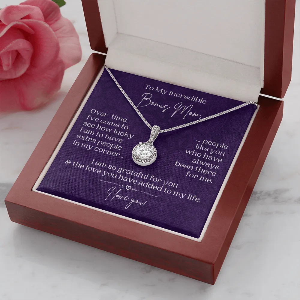Bonus Mom Gift | Necklace for Step Mom, Boyfriend's Mom, Foster Mom