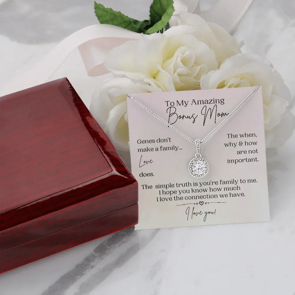 Bonus Mom Gift | Necklace for Step Mom, Boyfriend's Mom, Foster Mom