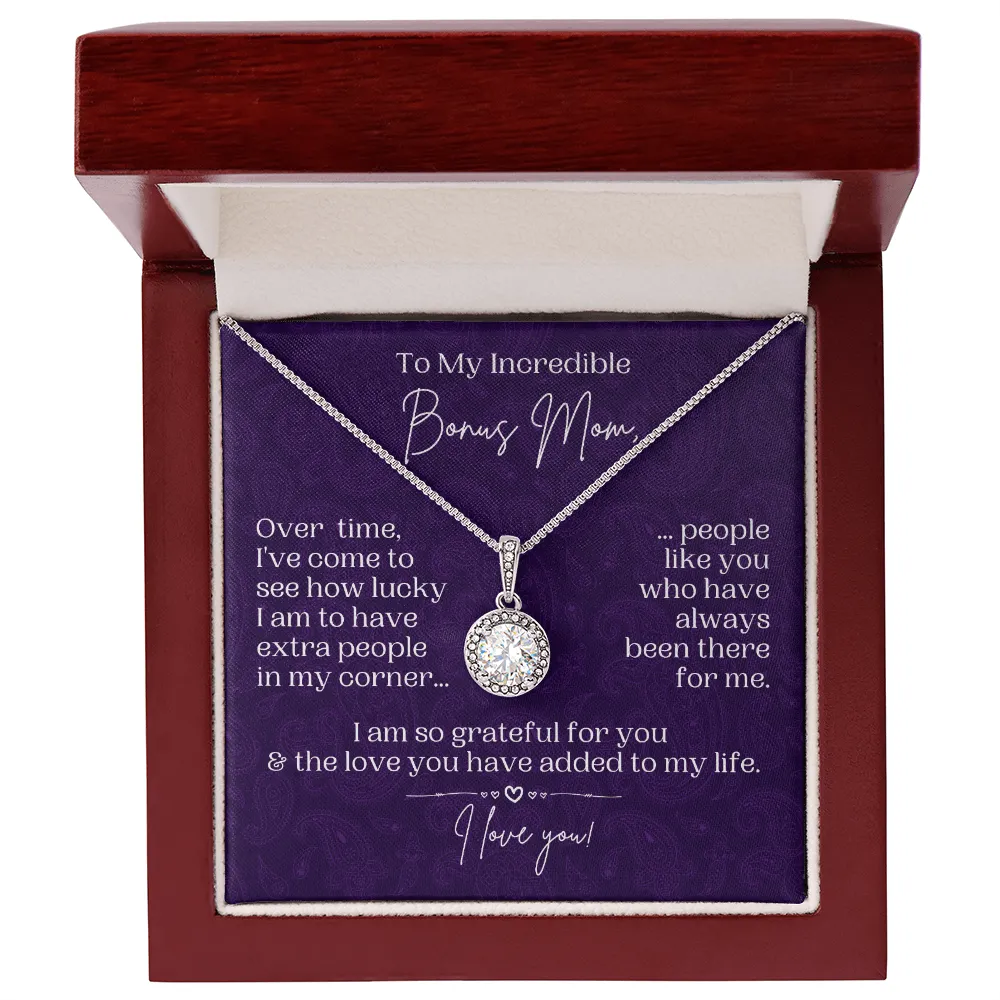 Bonus Mom Gift | Necklace for Step Mom, Boyfriend's Mom, Foster Mom