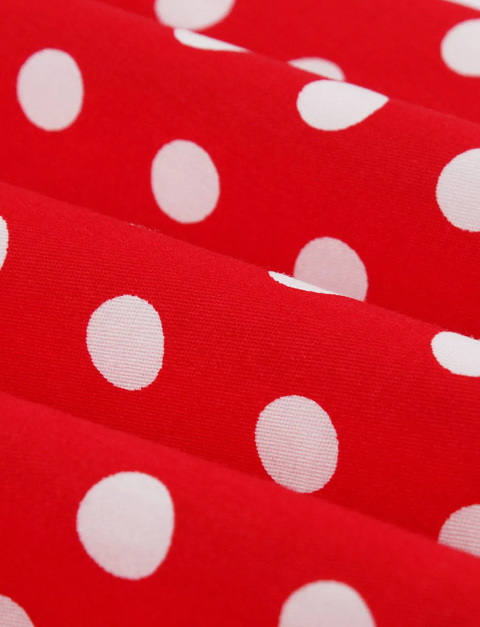 BowKnot Collar Polka Dots Vintage 1950S Dress