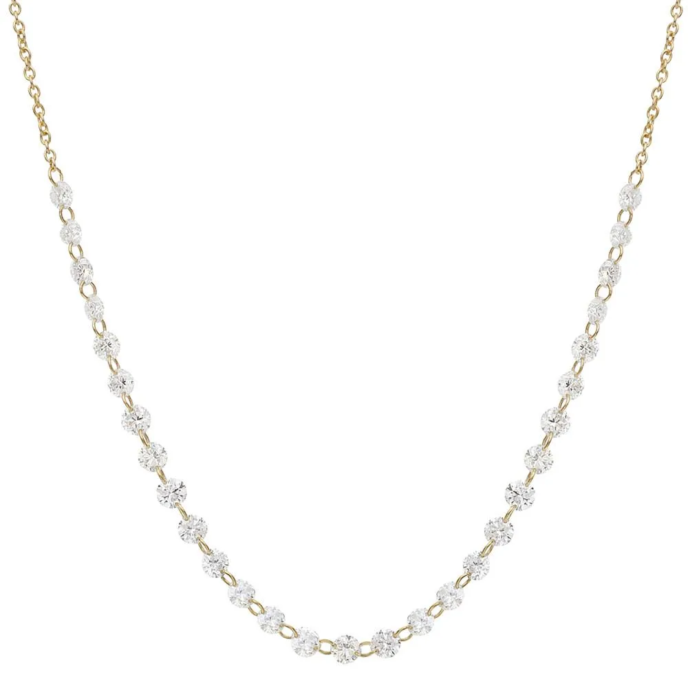 BRILLIANCE DIAMOND NECKLACE, GOLD