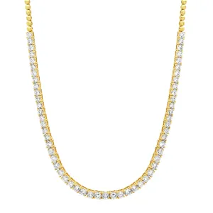 BRILLIANT TENNIS CHOKER, 6CT, 14kt GOLD, 14"