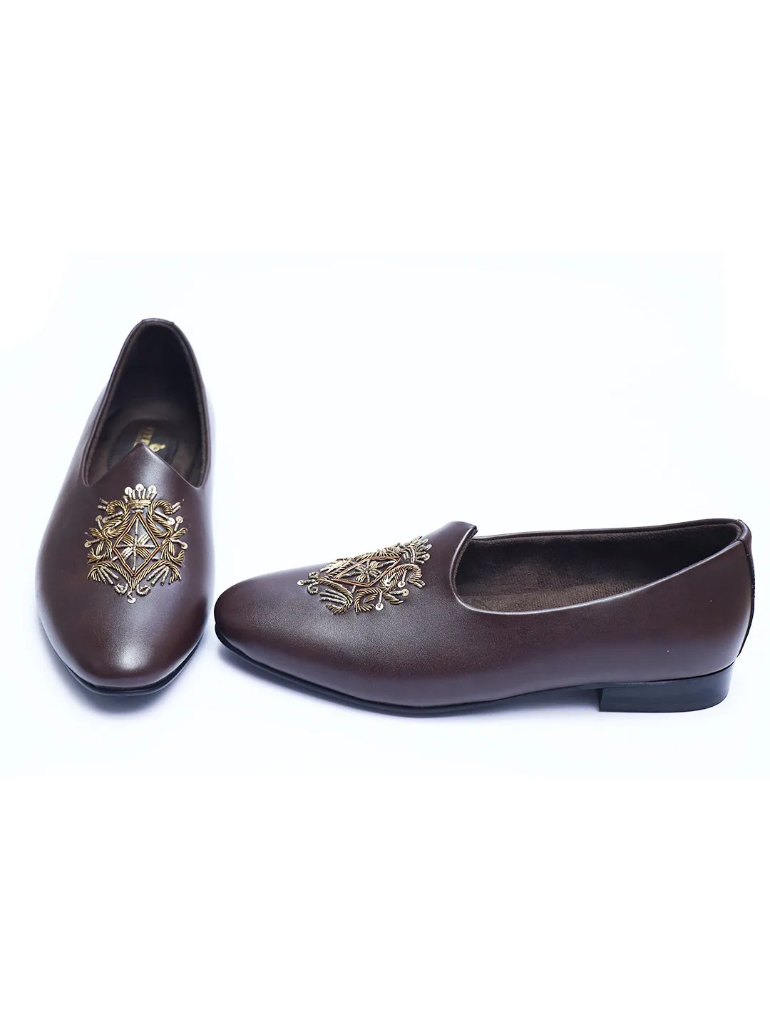 Brown Royal Juttis for Grooms