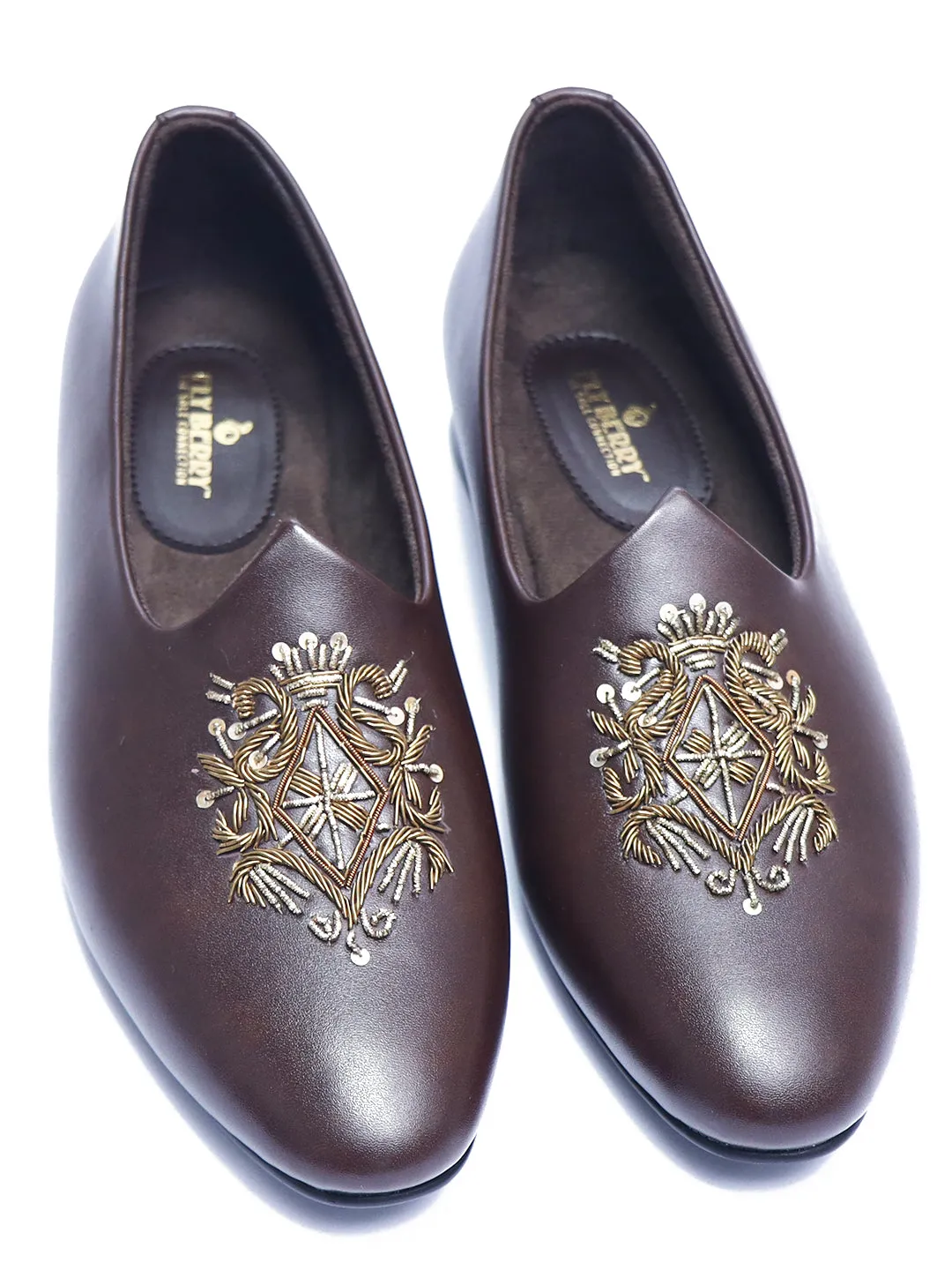 Brown Royal Juttis for Grooms